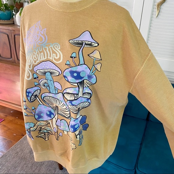 Urban Outfitters | UO Project Social T Warm Happy Thoughts Pullover Sweatshirt - Picture 6 of 14